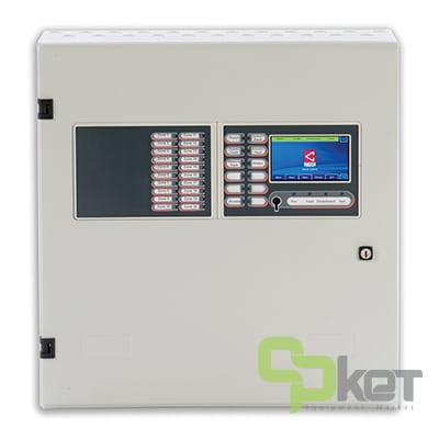 کنترل پنل اعلام حریق آدرس پذیر 2 لوپ سی تک سری ZFP مدل ZFP2/20/X دارای نمایشگر 20 زون