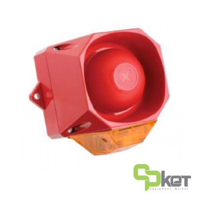 آژیر و فلاشر اعلام حریق متعارفی فولئون AS/N/SB/115-230/R/AL مدل Asserta Mini