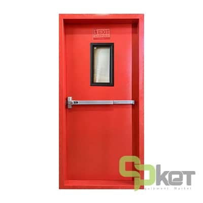 درب ضد حریق دارای پنجره تکسان در مدل 125